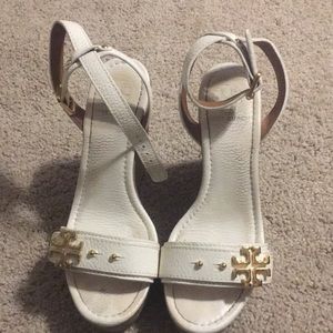 Tory Burch white wedges size 6.5